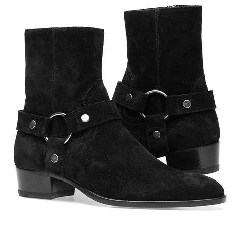 st laurent wyatt boots replica harness|saint laurent suede chelsea boots.